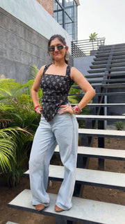 Monochrome Desi Baddie Kurti