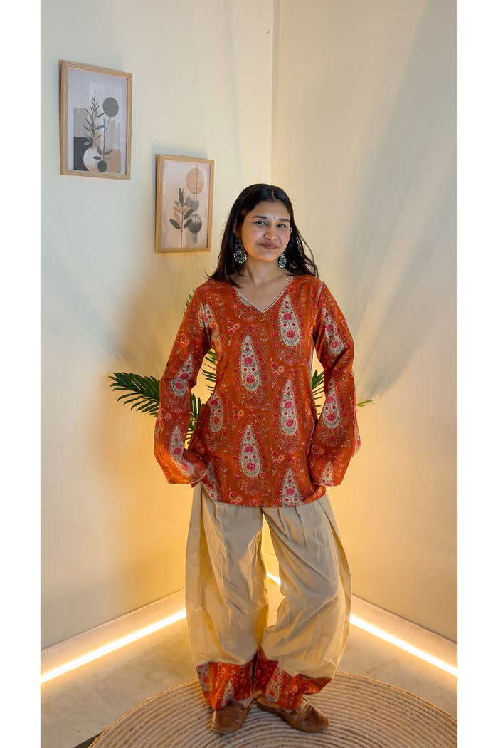 Amber Paisley Farshi Salwar Set