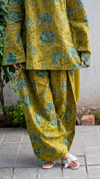 Mustard Meadow Farshi Salwar Set with Dupatta