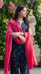 Midnight Tulip Farshi Salwar Set with Dupatta