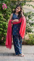 Midnight Tulip Farshi Salwar Set with Dupatta
