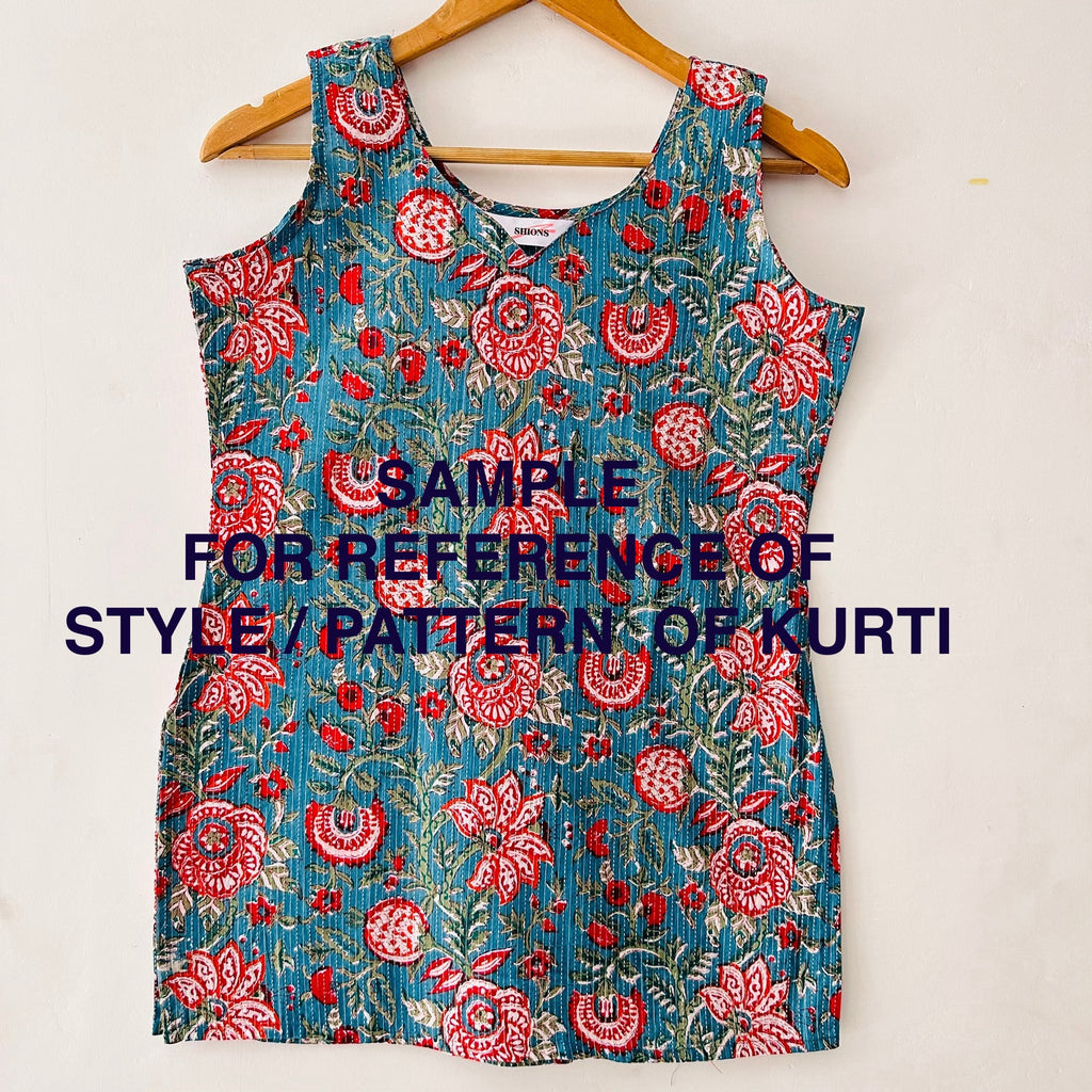 Sleeveless Short Kurti