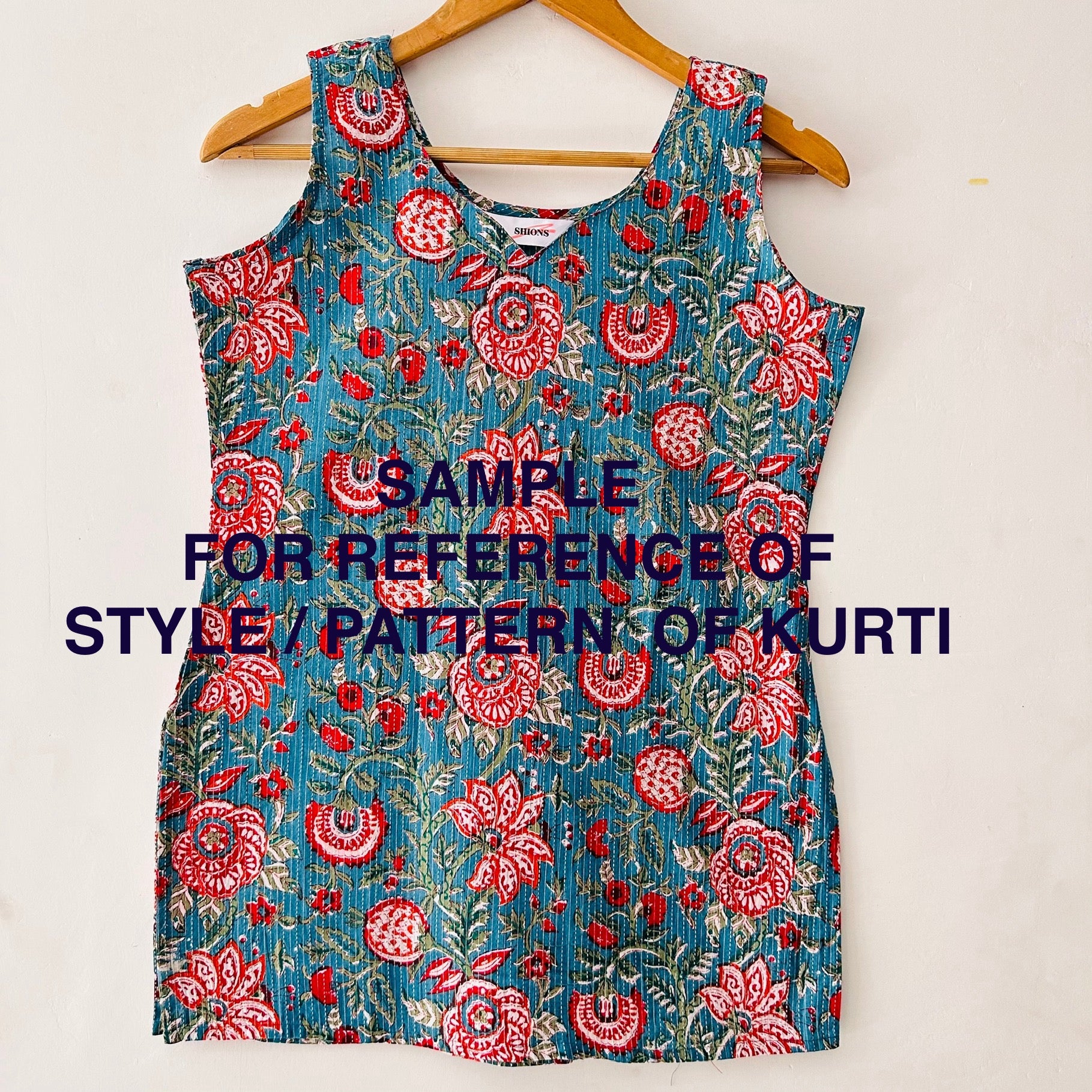 Sleeveless Short Kurti