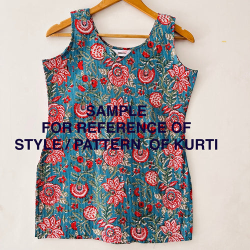Sleeveless Short Kurti
