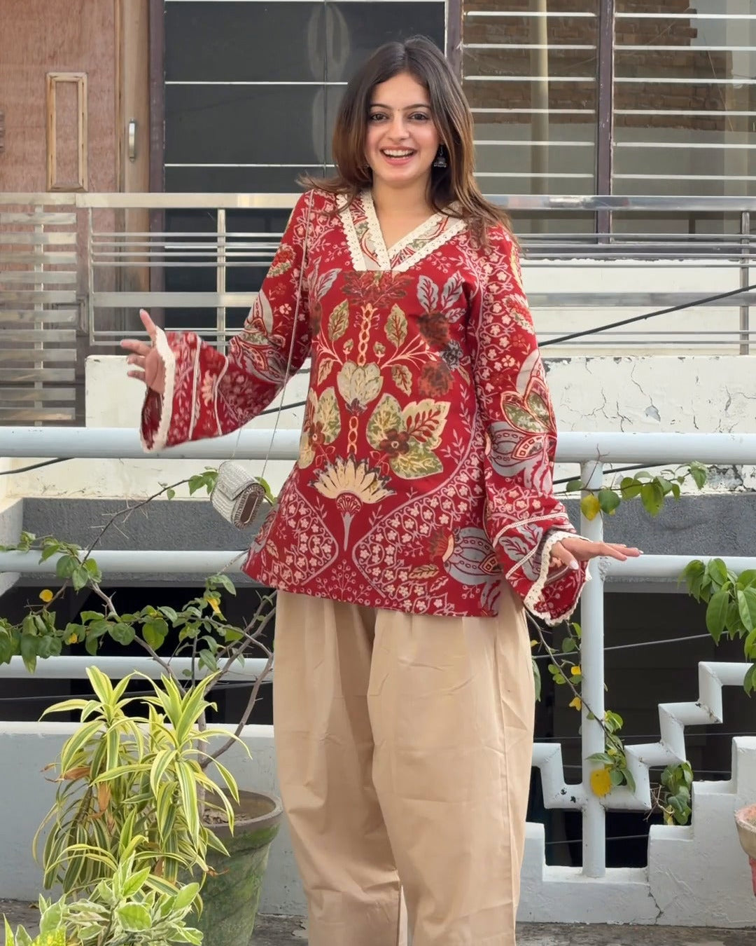 Phoolwari Farshi Salwar Set