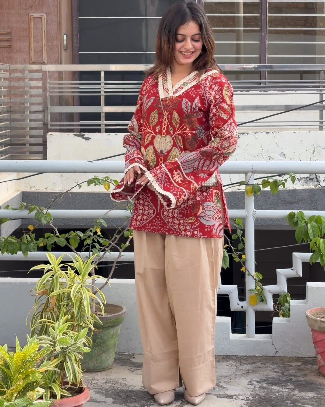 Phoolwari Farshi Salwar Set