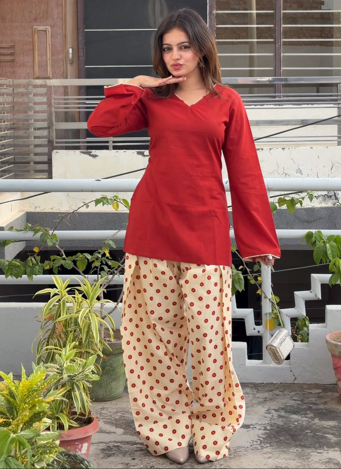 Gulab Rang Farshi Salwar with Back Dori