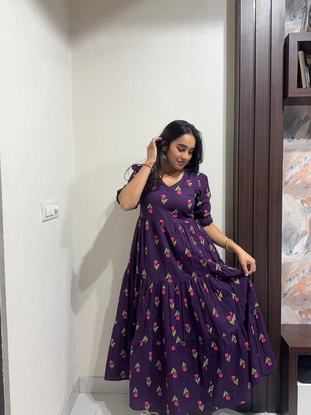 Phool Anarkali Dress