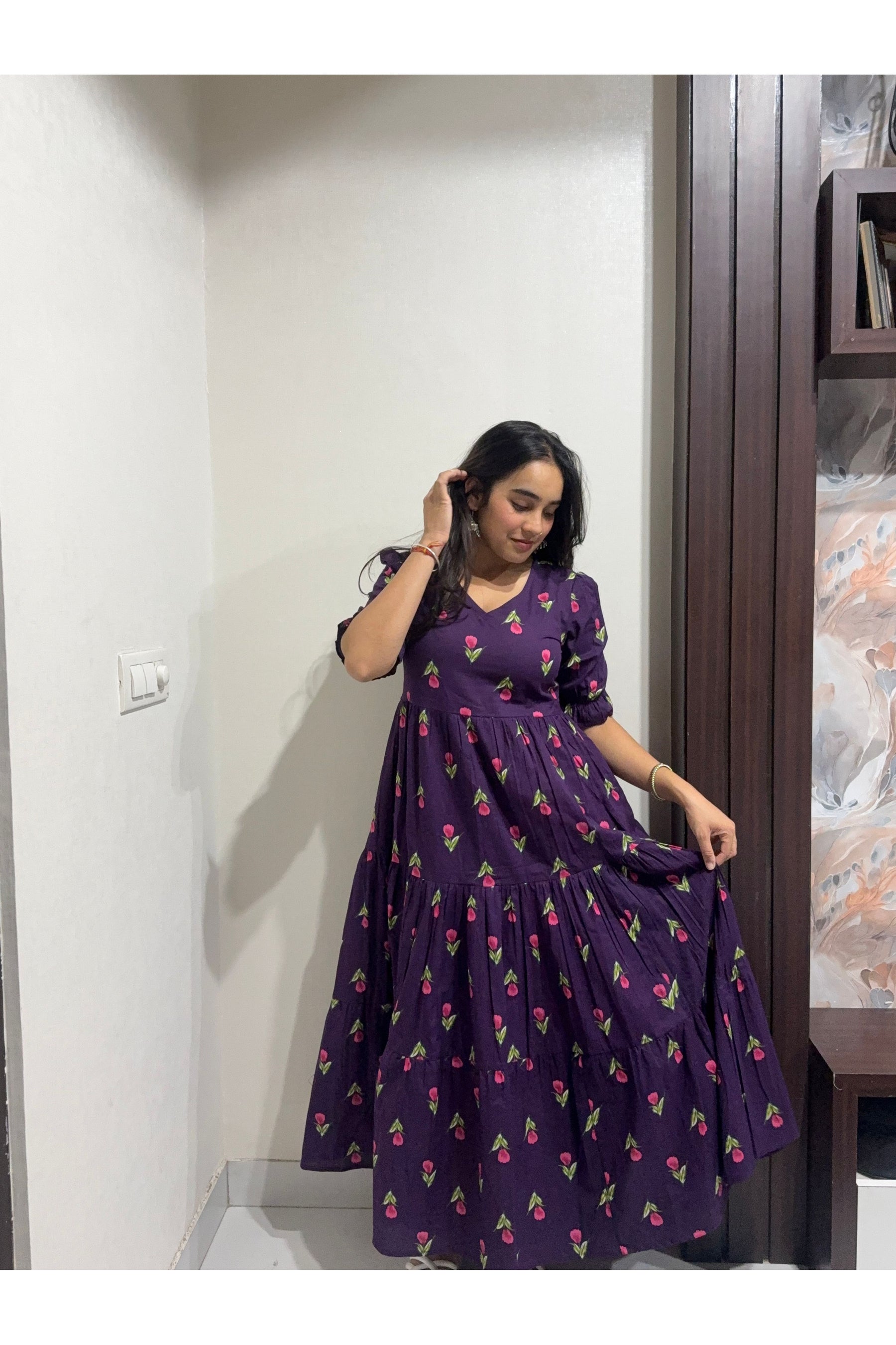Phool Anarkali Dress