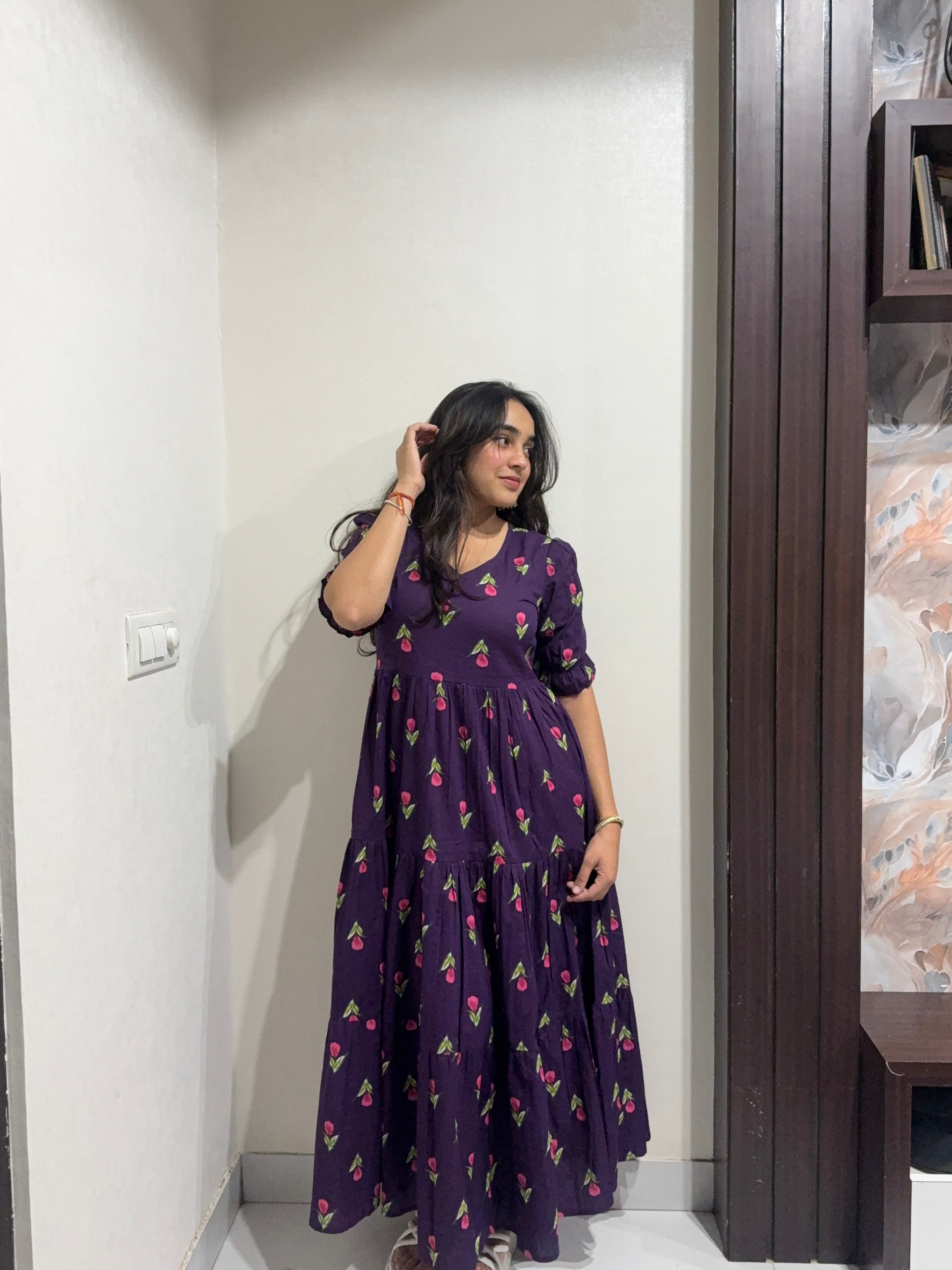 Phool Anarkali Dress
