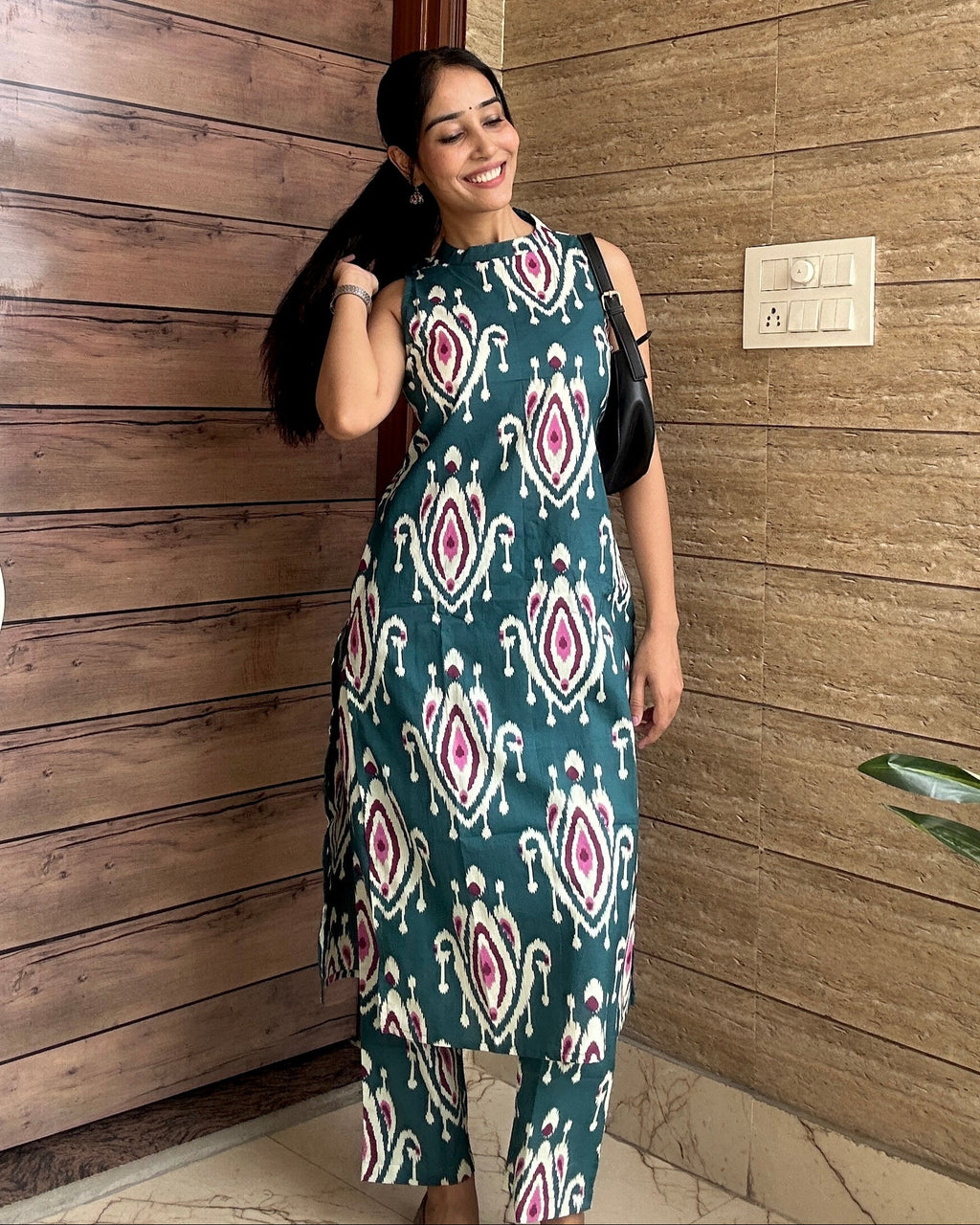 Teal Ikat Co-ord Set