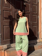 Pine Solid Farshi Salwar Set