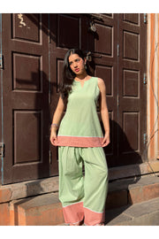 Pine Solid Farshi Salwar Set