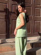 Pine Solid Farshi Salwar Set
