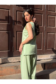Pine Solid Farshi Salwar Set