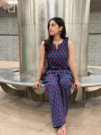 Blue Flower Farshi Salwar Set