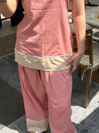 Pink Flower Farshi Salwar Set