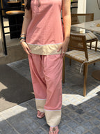 Pink Flower Farshi Salwar Set