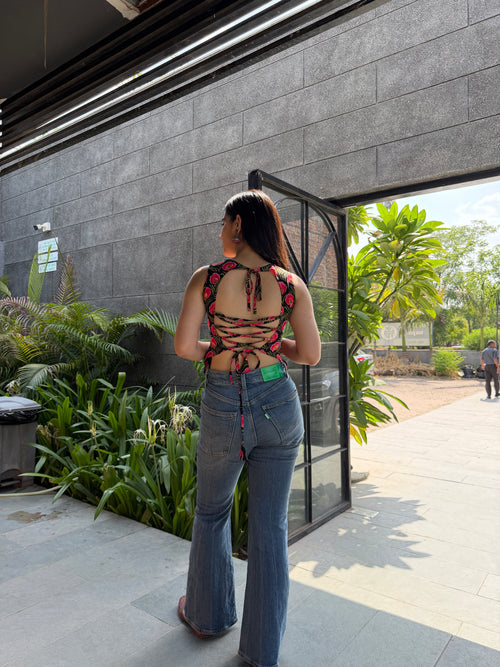 Rose Desi Baddie Kurti
