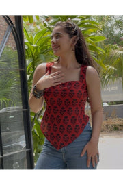 Orange Desi Baddie Kurti