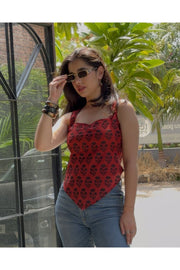 Orange Desi Baddie Kurti