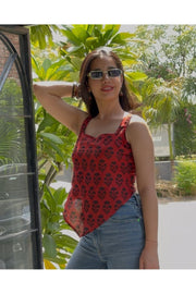 Orange Desi Baddie Kurti
