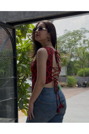 Orange Desi Baddie Kurti