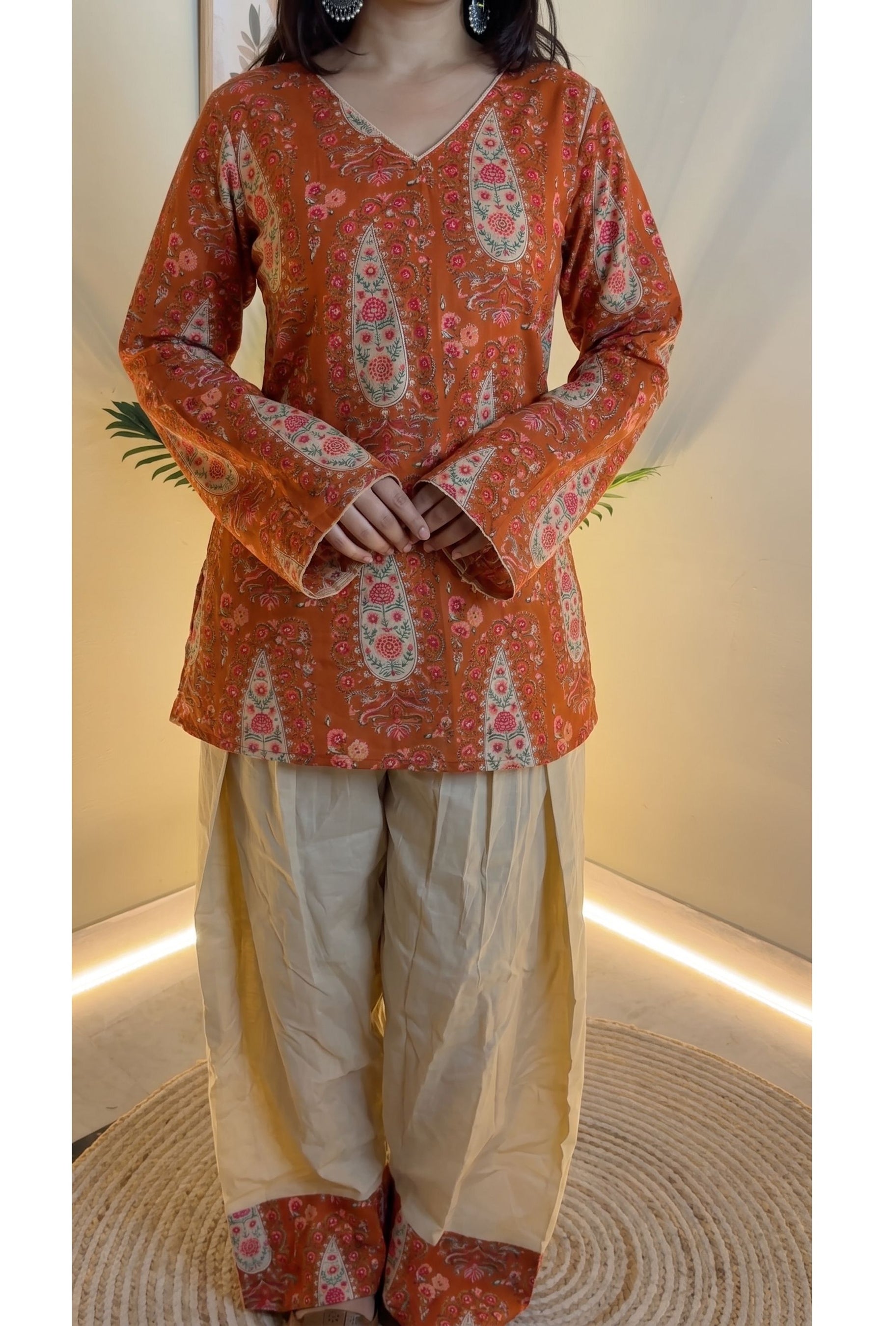 Amber Paisley Farshi Salwar Set