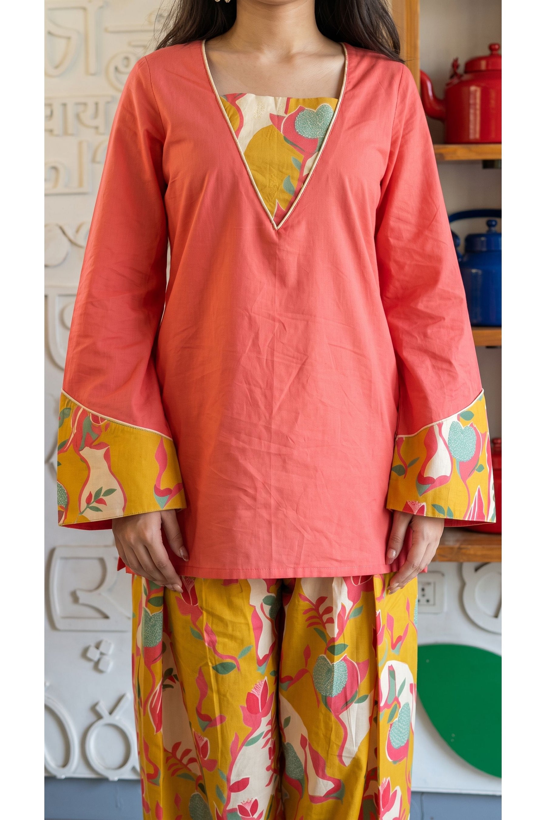 Abstract Flora Farshi Salwar Set