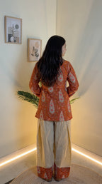 Amber Paisley Farshi Salwar Set