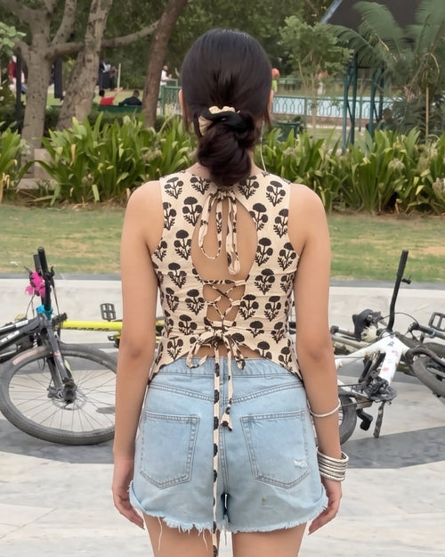 White Desi Baddie Kurti