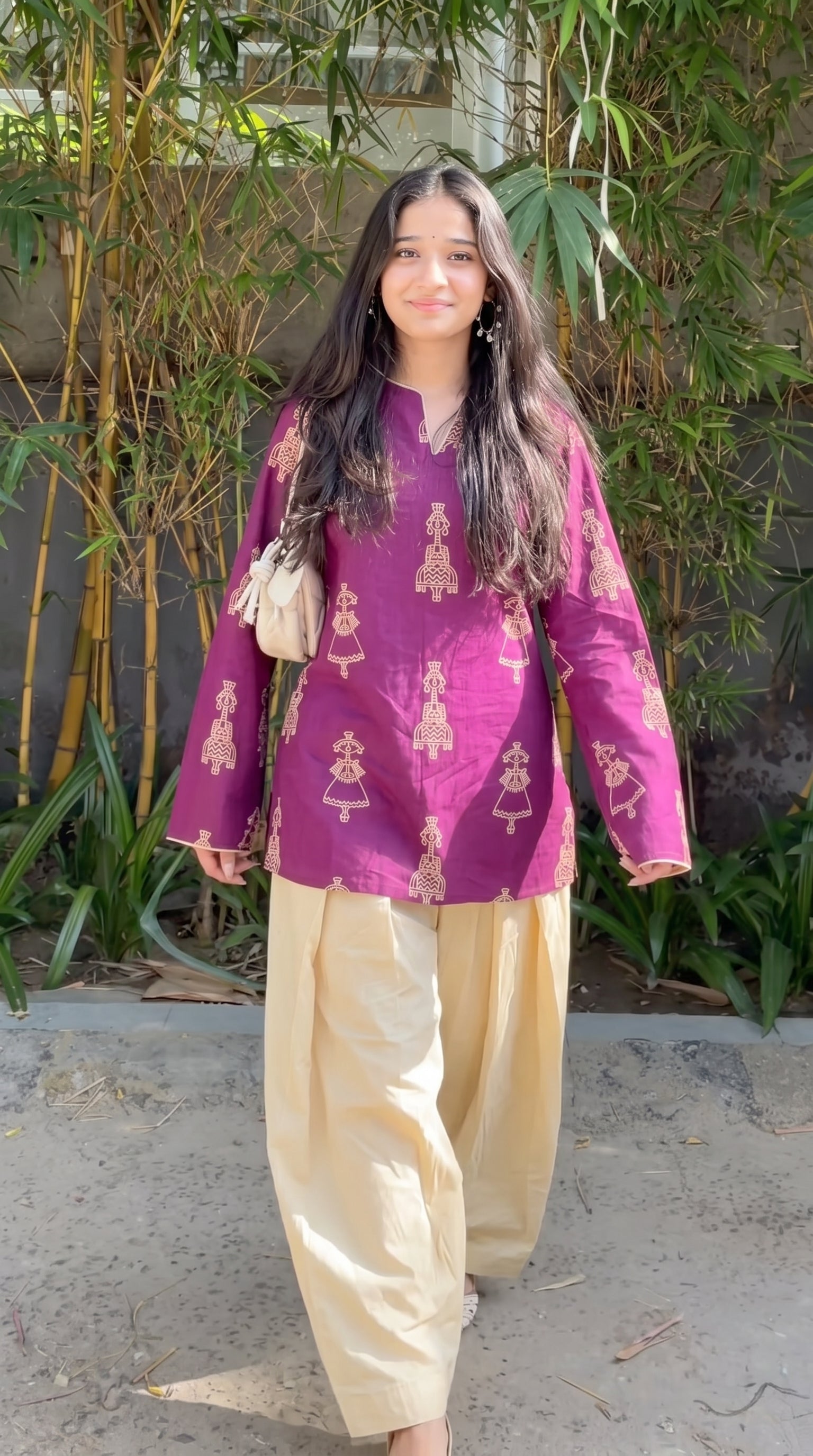Rangrez Doll Motif Farshi Salwar Set