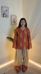 Amber Paisley Farshi Salwar Set