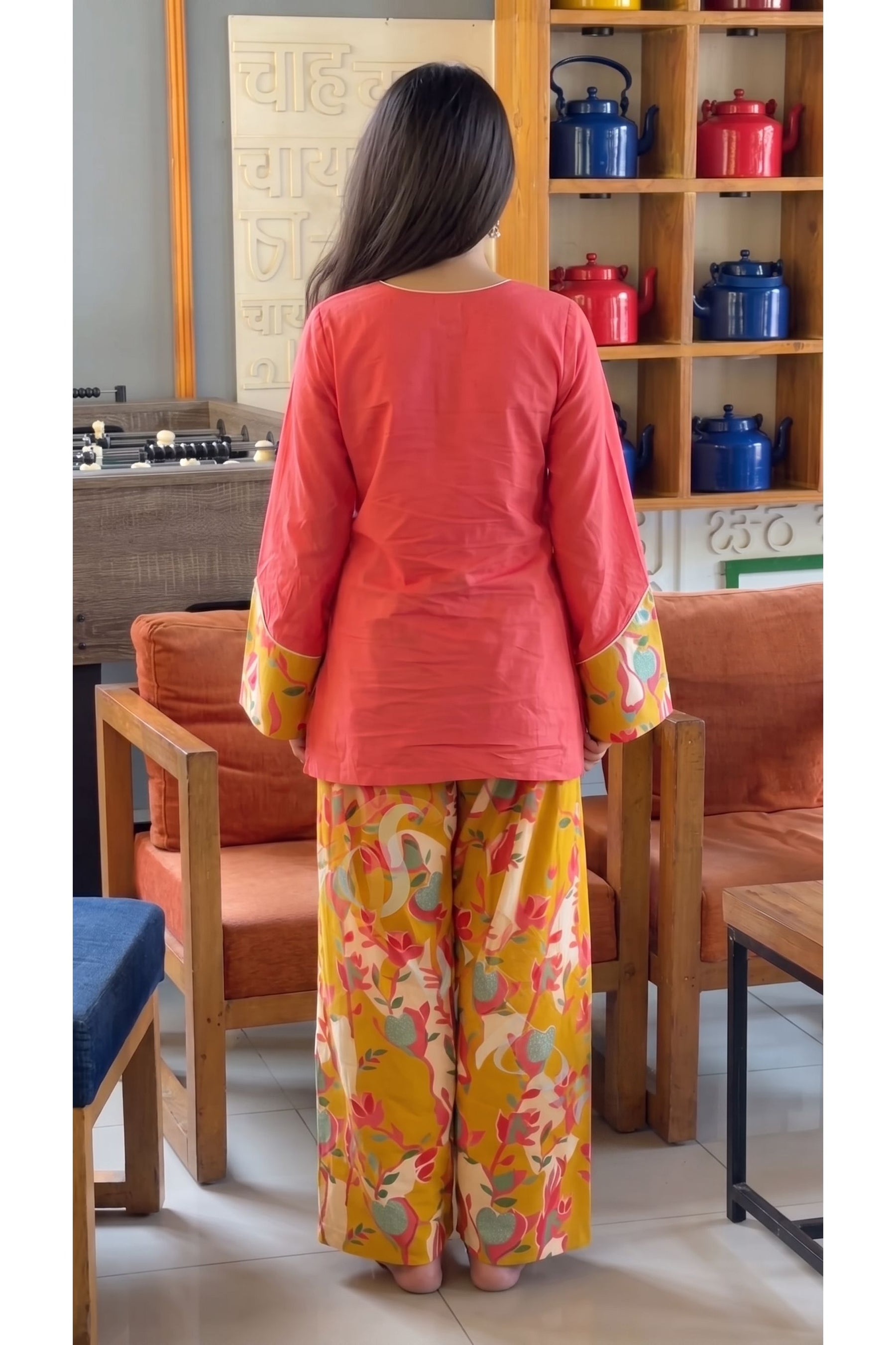 Abstract Flora Farshi Salwar Set