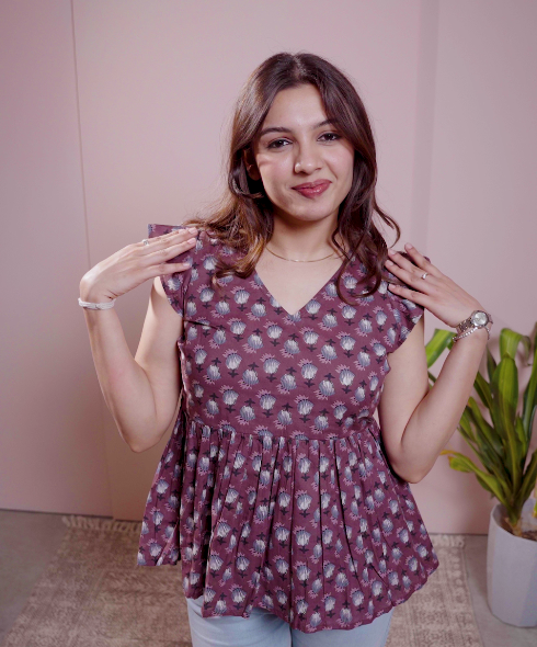 Lavender Flares Top