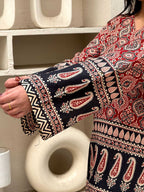 Ajrakh Border Designer kurti