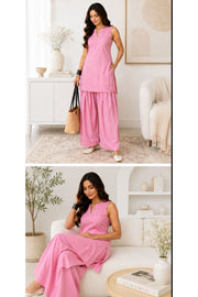 Blush Pink Minimal Farshi Salwar Set