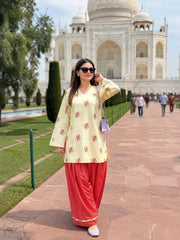 Ivory pastel Farshi Salwar Set