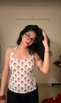 Mauve Flora Baddie Kurti