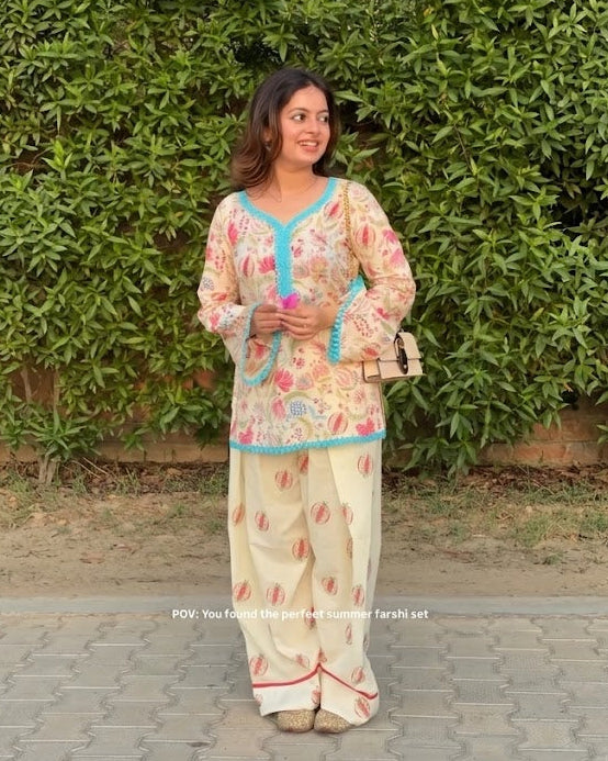 Pastel Garden Farshi Salwar Set