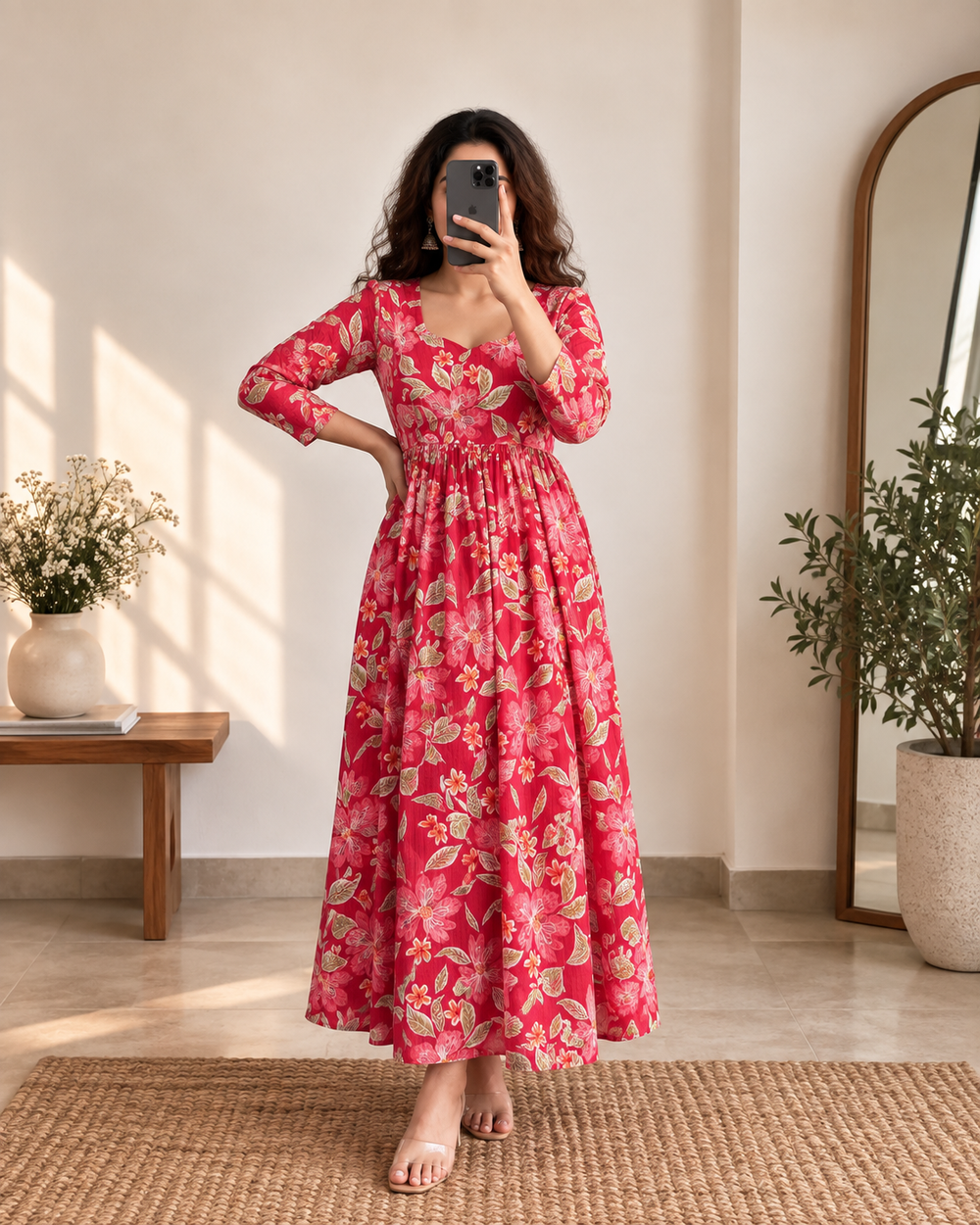 Rangoli Rose Bloom Dress