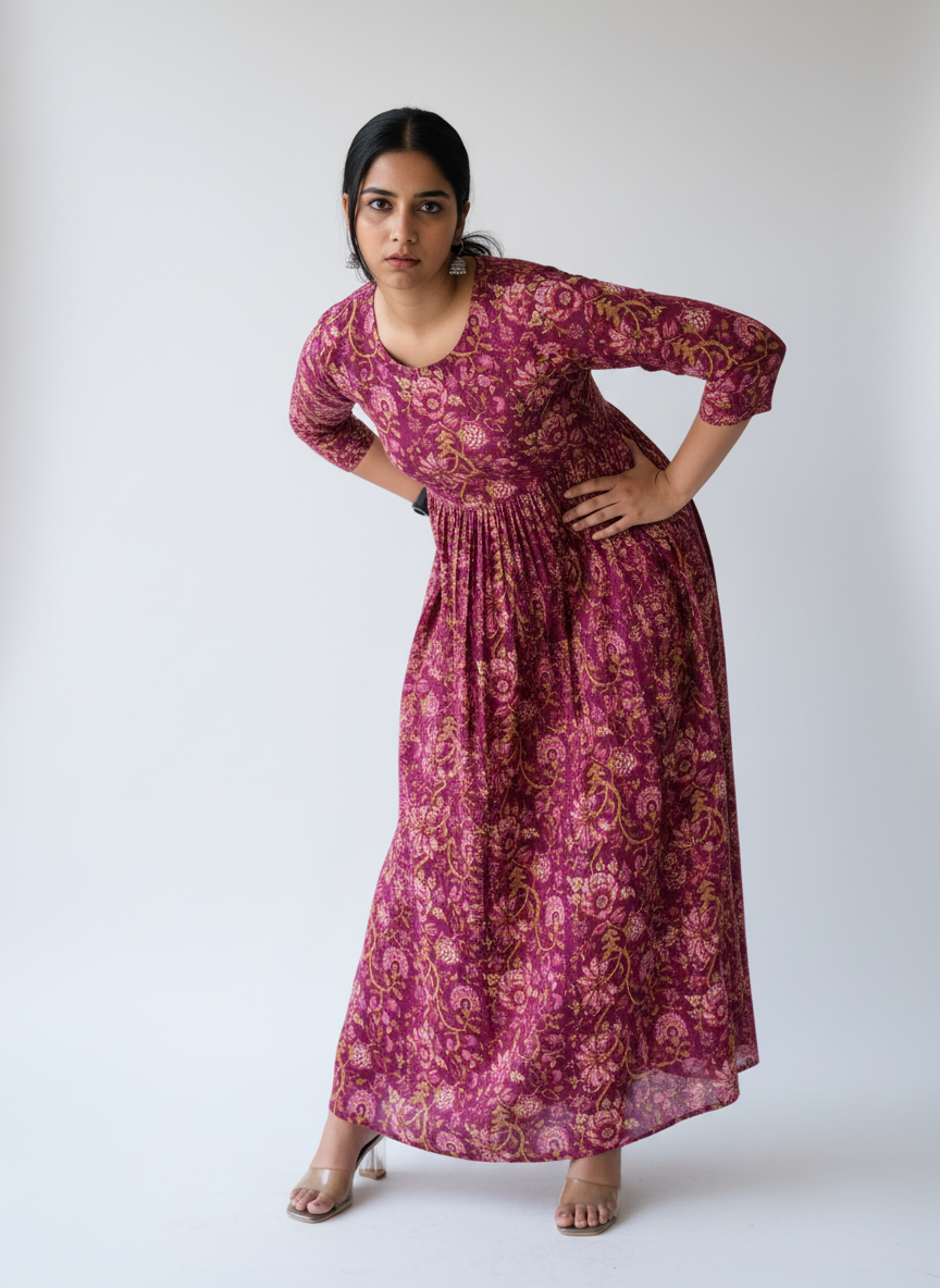 Mehroon Anarkali Anarkali Dress