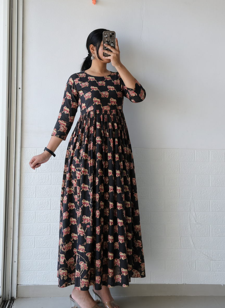 Gulnaar Midnight Anarkali Dress