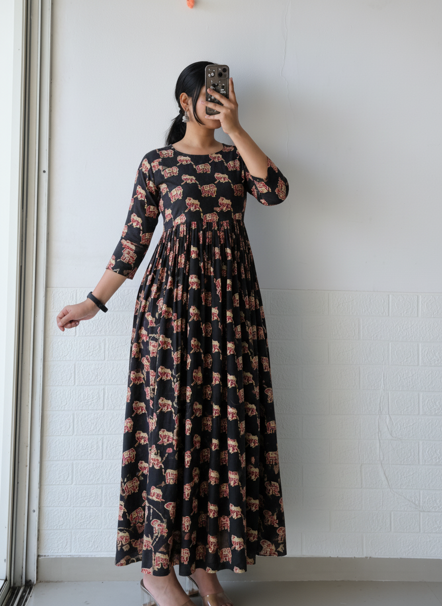 Gulnaar Midnight Anarkali Dress