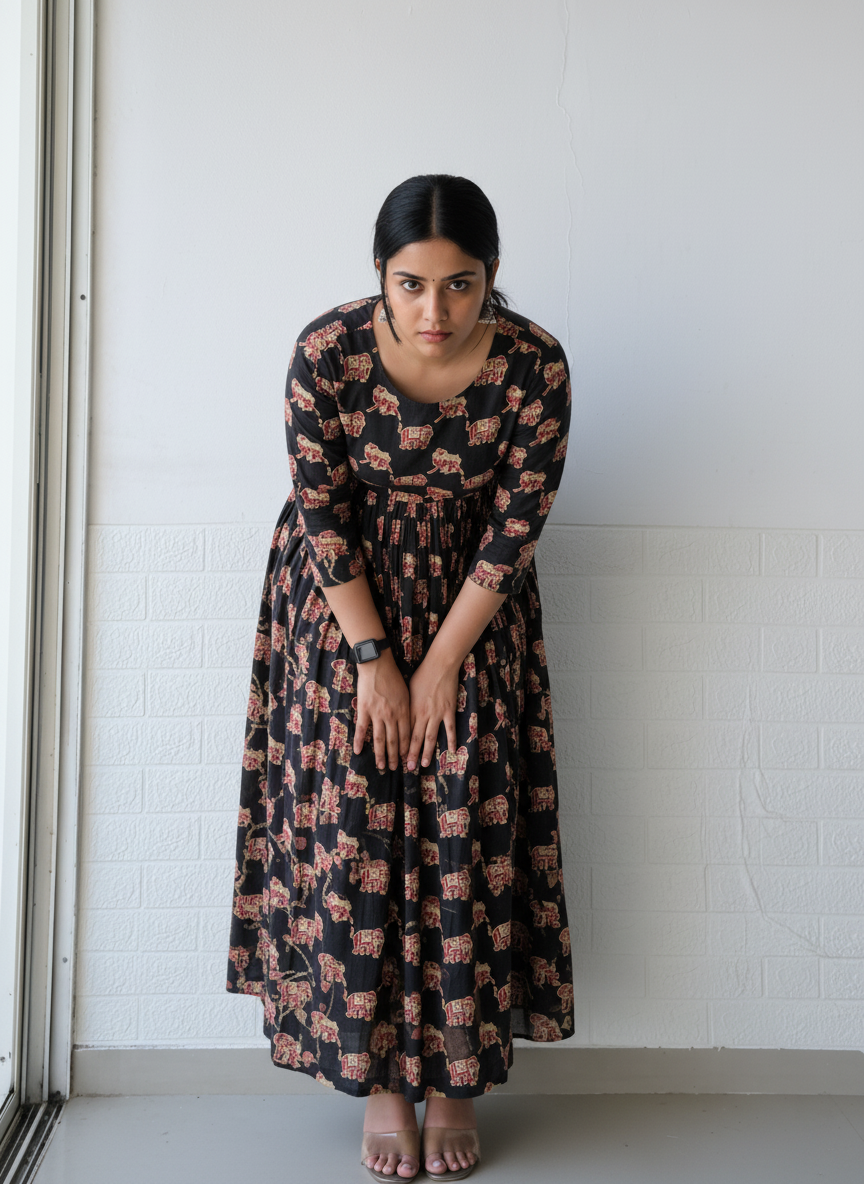 Gulnaar Midnight Anarkali Dress