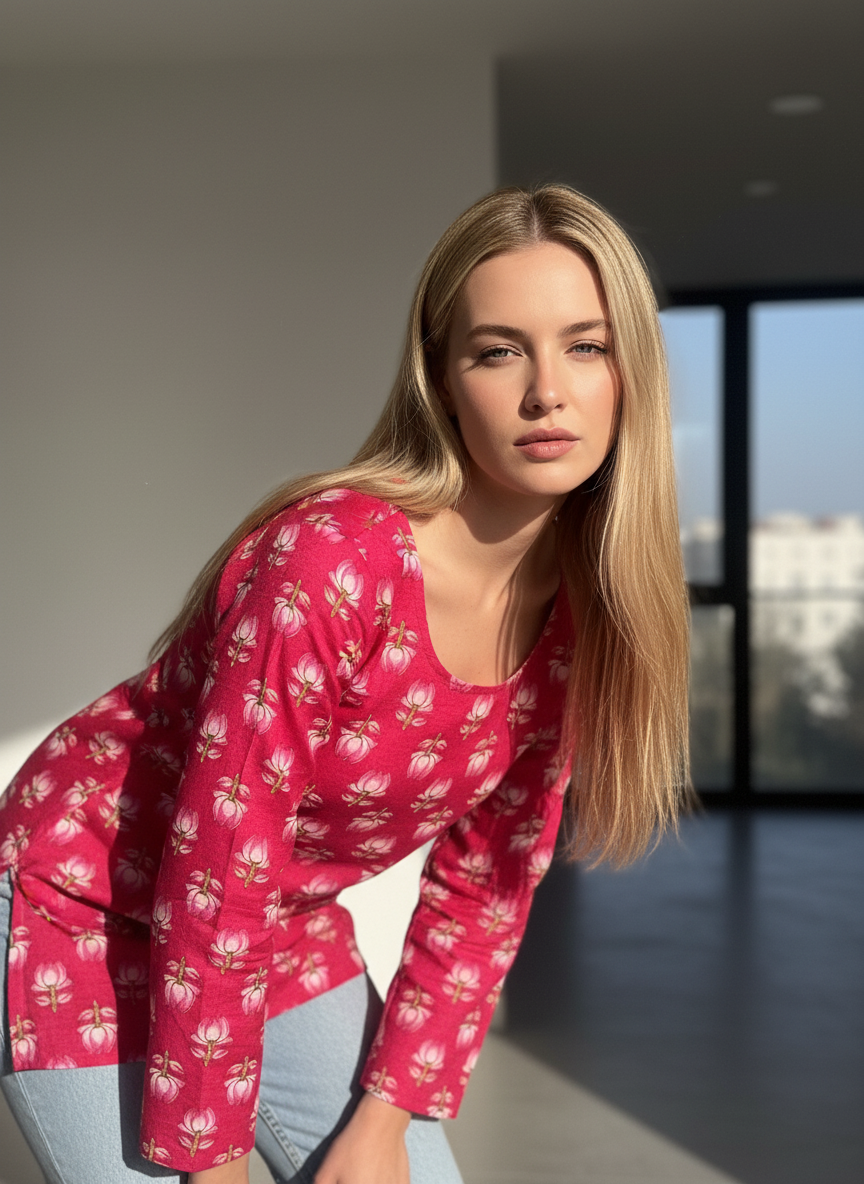 Rose Bloom  Short Kurti