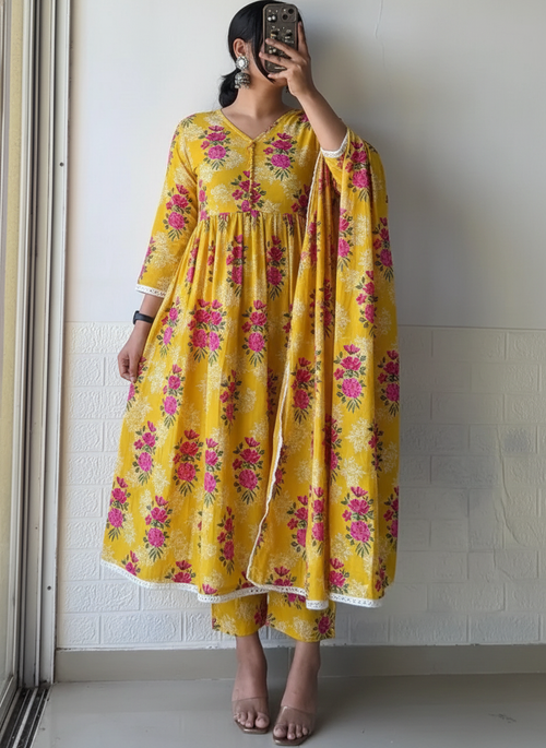 Sunshine Kurta Set with Dupatta