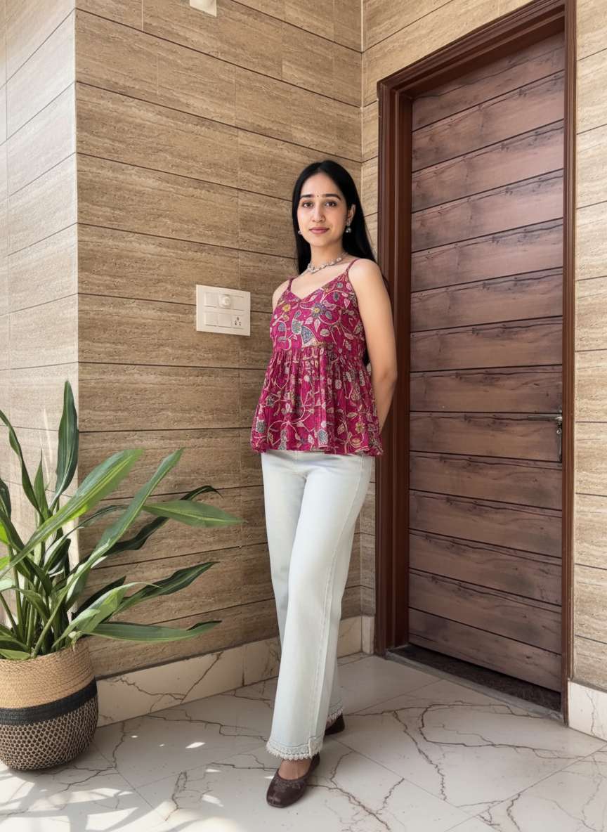 Rani Lotus Peplum Top