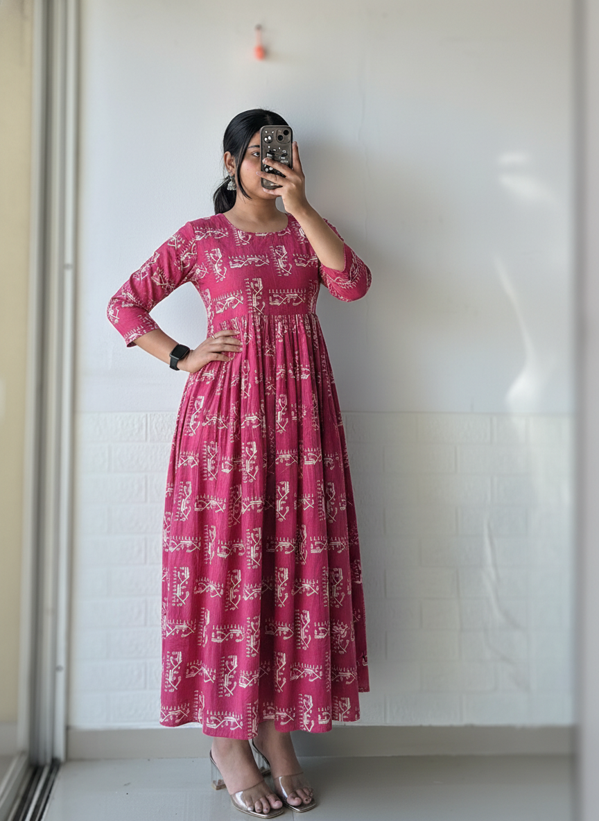 Pink City Gulab Anarkali Dress