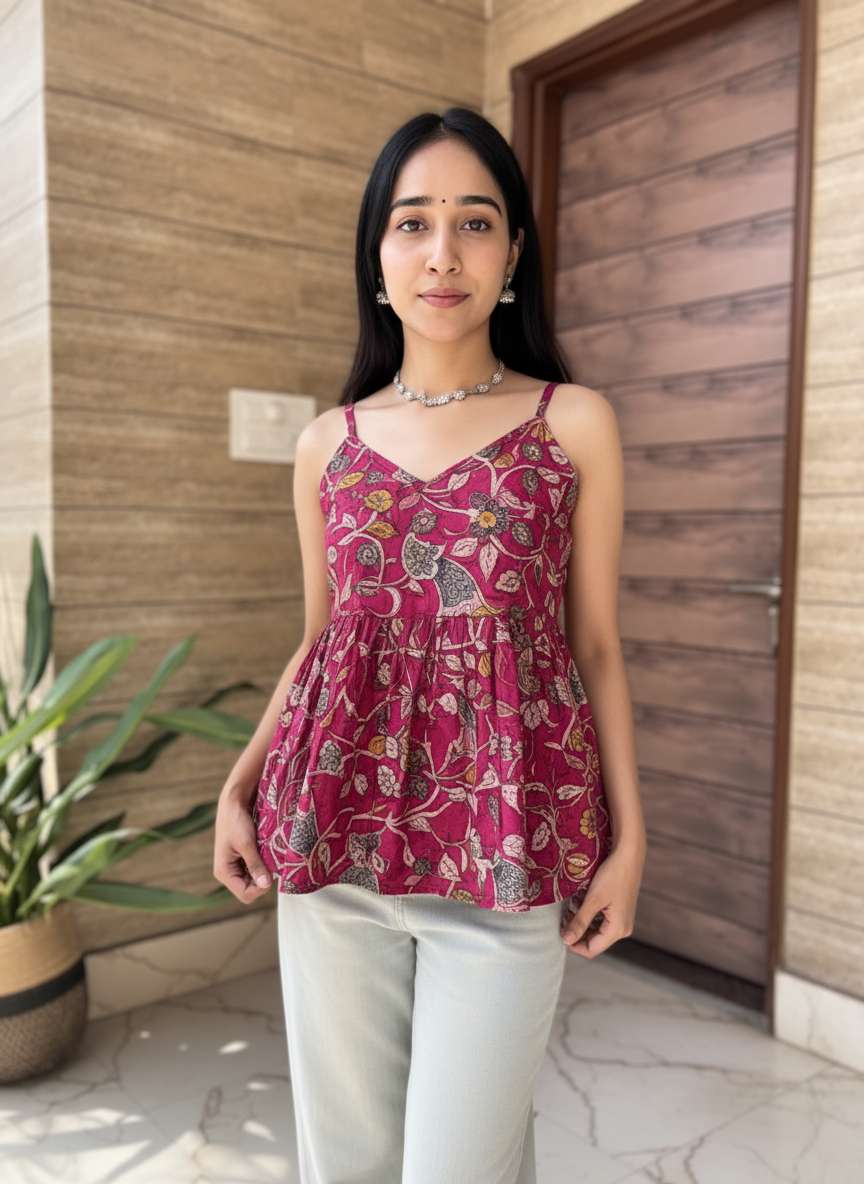 Rani Lotus Peplum Top